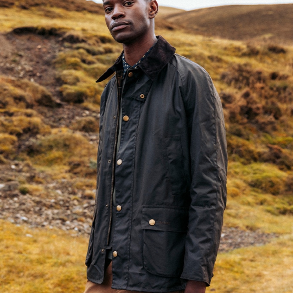 Barbour Ashby Wax Jacket in Olive